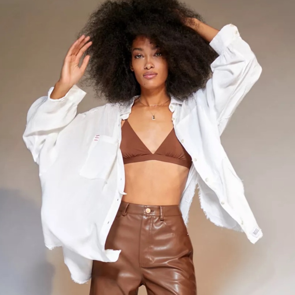 bdg white button down